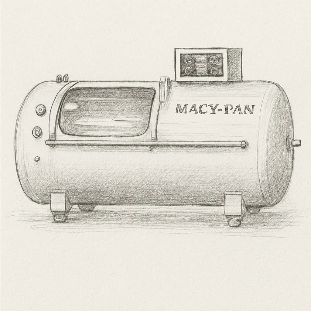 MACY-PAN HP2202-85 Hard Lying Hyperbaric Chamber image